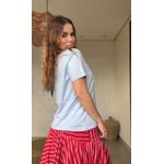 Tshirt Fit Flores Passaros Estampado