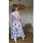 Vestido Cropped Tropical Vintage Estampado
