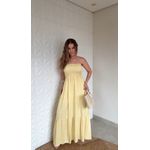 Vestido Valentina Amarelo Mantega