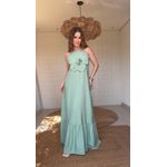Vestido Longo Lina Verde Oliva