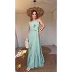 Vestido Longo Lina Verde Oliva