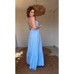 Vestido Longo Lina Azul Claro