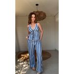 Conjunto Listrado Alice Azul Jeans