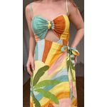 Vestido Transpasse Paisagem Carioca Estampado