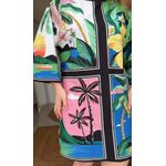 Vestido Tshirt Big Oasis Lenço Estampado