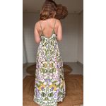 Vestido Longo Azulejaria Estampado