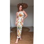 Vestido Midi Bosque Chic Estampado