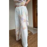 Calça Pantalona Perola Do Mar Estampado