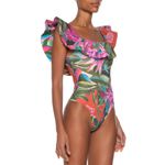 Maiô Babado Jardim De Sonho Estampado