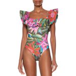 Maiô Babado Jardim De Sonho Estampado