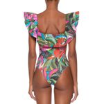 Maiô Babado Jardim De Sonho Estampado
