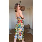 Vestido Midi Camponesa Estampado