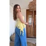 Blusa Bata Eleni Amarelo Mantega