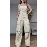Calça Cargo Alcance Amarelo Manteiga