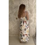 Vestido Cropped Tropical Vintage Estampado