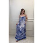 Vestido Longo Afeto Tropical Estampado