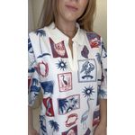 Vestido Polo Tropical Vintage Estampado