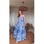 Vestido Longo Delicadeza De Banana Estampado