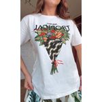 Tshirt Fit Off White Bouquet Tropical 