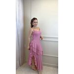 Vestido Daiana Chiclê Rosa