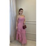 Vestido Daiana Chiclê Rosa