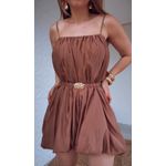 Vestido Balonê Yara Marrom