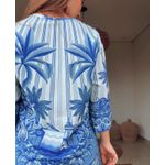 Vestido Tshirt Big Afeto Tropical Estampado