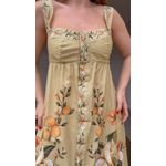 Vestido Longo Alça Bosque Chic Estampado
