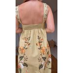 Vestido Longo Alça Bosque Chic Estampado