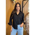 Camisa Victoria Preta em Algodão com Elastano | Elegância, Conforto e Versatilidade do P ao GG