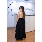 Vestido Marisol Preto | Crepe Seda, Decote em V e Amarração no Pescoço Sofisticação Atemporal do 36 ao 44 