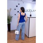 Blusa Tricô Azul Marinho