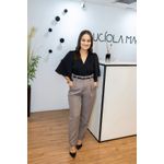 Calça Elisa Cinza em Alfaiataria| Sofisticação e Caimento Impecável do P ao G