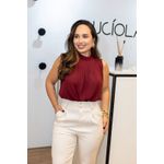 Calça Elisa Branca em Alfaiataria| Sofisticação e Caimento Impecável do P ao G