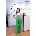 Calça Flare Verde Lima