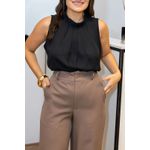 Calça Melissa Pantalona de Alfaiataria Chumbo | Elegância Fluida e Sofisticação Atemporal do P ao G Copia Copia