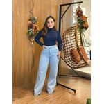 Calça Jeans Wide Leg Feminina 100% Algodão | Estilo Despojado com Conforto Sofisticado do 36 ao 44