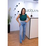 Calça Jeans Wide Leg Feminina 100% Algodão | Estilo Despojado com Conforto Sofisticado do 36 ao 44