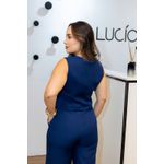 Colete Mayara com Corte de Alfaiataria Azul Marinho | Modernidade e Sofisticação do P ao G