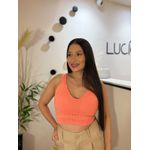 Cropped Trico Coral