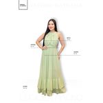 Vestido Nathalia Verde | Gola Alta e Cintura Marcada – Elegância e Leveza do 36 ao 42 