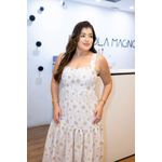 Vestido Alicia Longo Lese Branco | Elegância Romântica e Conforto Atemporal do 36 ao 44 