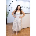 Vestido Alicia Longo Lese Branco | Elegância Romântica e Conforto Atemporal do 36 ao 44 