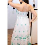 Vestido Gabriely Lese Verde | Modelo Longo com Bojo e Amarração para Produções Elegantes do 36 ao 44 