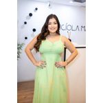 Vestido Hellen Longo Verde em Viscose | Leveza e Elegância para o Verão
