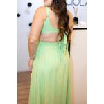 Vestido Hellen Longo Verde em Viscose | Leveza e Elegância para o Verão