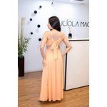 Vestido Hellen Longo Laranja em Viscose | Leveza e Elegância para o Verão 