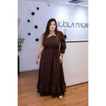 Vestido Marrom