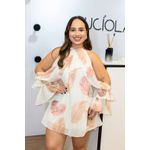 Vestido Lina Estampado | Chiffon E Manga Fluida – Elegância E Leveza Do 36 Ao 44