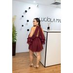 Vestido Lina Marsala | Chiffon E Manga Fluida – Elegância E Leveza Do 36 Ao 44